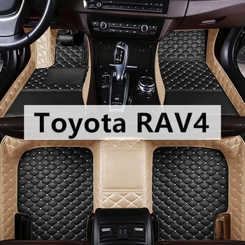 Нови стелки за кола по поръчка на Fahion за Toyota RAV4 2009-2023 години Аксесоари за крака Coche Автоматично съвпадение на цветовете