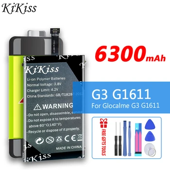 KiKiss Висока мощност 6300mAh замяна G3 G1611 батерия за Glocalme G3 G1611