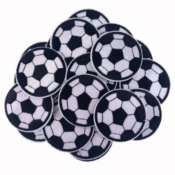 5Pcs футбол модел бродерия желязо на лепенки за облекло апликация шевни топка DIY значки декоративни аксесоари