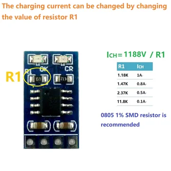MPPT Слънчев контролер 3.7V 4.2V 18650 Зареждане на литиева батерия 1A заряден модул