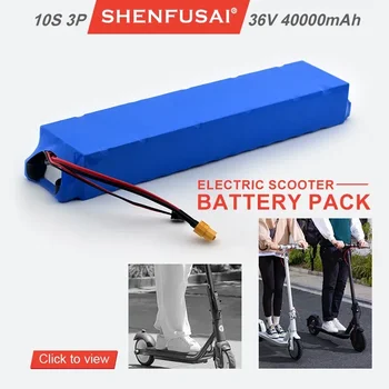 Оригинална литиево-йонна акумулаторна батерия 10s3p 36V / 500 / 750W, подходяща за велосипеди, скутери Xiaomi, мотоциклети 40000mAh
