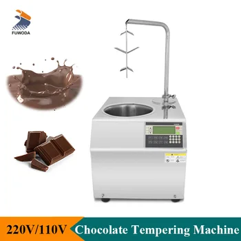 Търговски шоколад дозатор закаляване машина топилка шоколад фонтан неръждаема стомана снек оборудване
