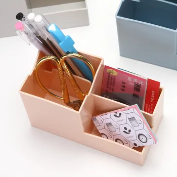 1Pc Многофункционален държач за писалка Творческа кутия за съхранение на работния плот Сладки аксесоари за бюро Kawaii Организатор на бюро Училище & Офис канцеларски материали