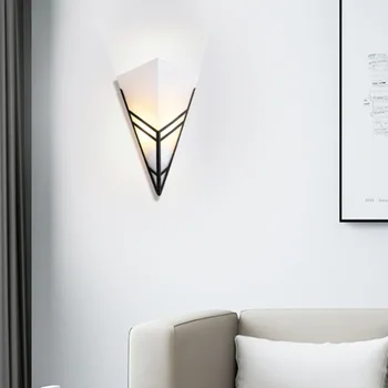Nordic стена лампа акрилни вътрешно осветление за хол спалня нощно легло ресторант кухня пътека коридор декор стенни светлини