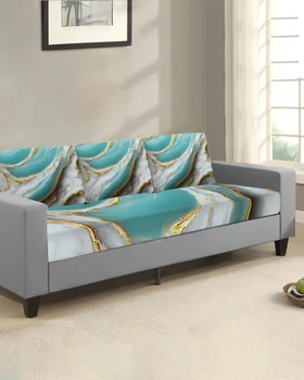 мраморна текстура Aqua диван седалка възглавница капак Funiture протектор диван капаци за дивани против прах свалящ се капак
