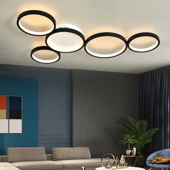 Модерни таванни полилеи за трапезария стая кухненски пръстен висулка светлини окачване дизайн Led осветителни тела таванни тела
