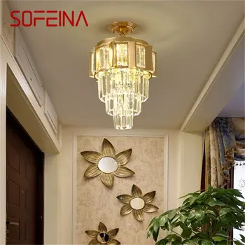 SOFEINA полилей лампа осветителни тела кристал висулка светлина постмодерен луксозен дом LED за пътека коридор