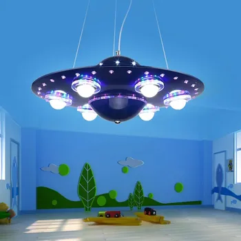 Nordic деца таван Led полилей димиране за момче спалня детска стая тийнейджър стая висулка лампа блясък осветление вътрешно тяло