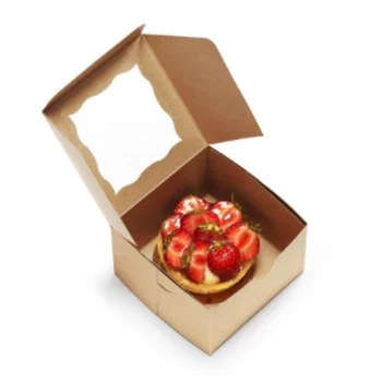 персонализиран продуктМногофункционален висококачествен персонализиран рециклиран крафт хартия сандвич прозорец кутия опаковка