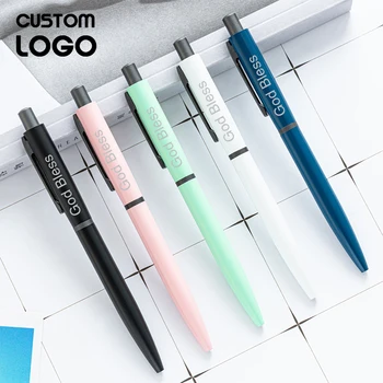  Висококачествен цвят метален подпис писалка изящни бизнес химикалка гел писалка персонализиран потребителски LOGO училище офис канцеларски материали