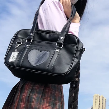 Мода сладки жени прозрачни любов сърце пачуърк платно рамо чанти случайни дами голям капацитет пътуване чанти чанти чанти