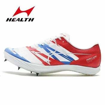 Health 818S Spike Thick Soled All-purpose Sprint Shoes Professional Track Field Event Маратонки за дълъг скок на дълги разстояния