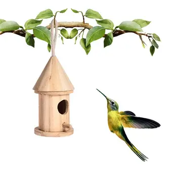 DIY Къща за птици Външно висящо птиче гнездо Декорация на дома Декорация на градинарство