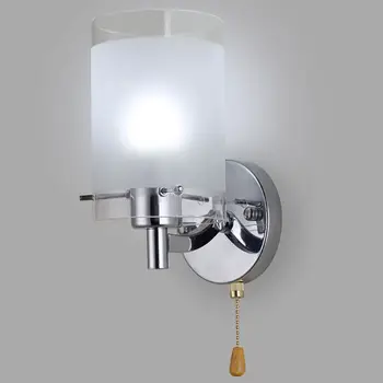 1 Комплект AC85-265V E27 LED стена светлина Модерно стъкло декоративно осветление Sconce Fixture лампа
