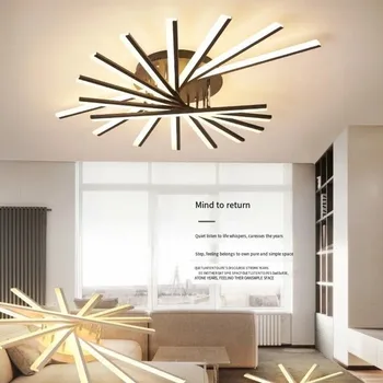 Личност LED таванни полилеи Модерна дълга лента светлина за хол спалня коридор вътрешни лампи за хол декор