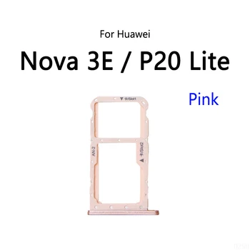 50PCS/Лот за Huawei Nova 3E / P20 Lite SIM карта слот тава притежател Гнездо за четец на SIM карти