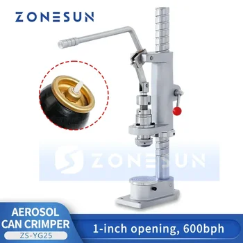 ZONESUN аерозол може запечатване машина ръчно аерозол може кримпване спрей боя уплътнител алуминий калай капачка ZS-YG25