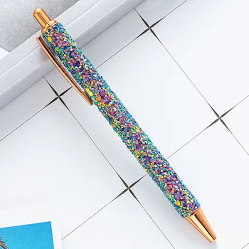 7Pcs писане писалка метални химикалки преносими училище писалка дома писане писалки химикалка