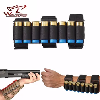 New Arrival Tactical 8 Round Gun Shell Holder Ammo Bag 1000D Nylon Light Weight Arm Band Bullet Pouches For Hunting Games