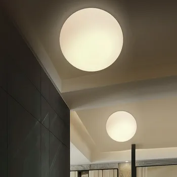 Nordic LED стъклена таванна светлина за хол трапезария пътека спалня баня таван полилей начало декор осветително тяло