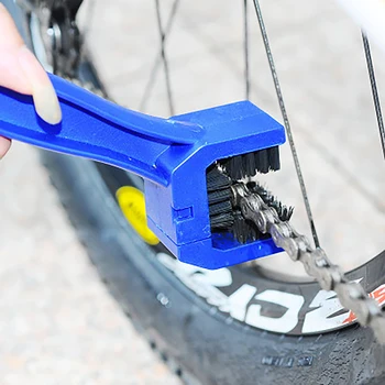 Chain Cleaner Почистване Велосипед 3D верига четка MTB Защита на велосипеди Маслена верига за аксесоари за планински велосипеди Комплект инструменти за измиване
