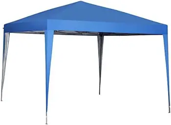 x 10 фута Изскачащ балдахин палатка беседка за плаж Tailgating парти (Pink2) Слънцезащитен чадър за кола Сянка покритие на открито Парти палатки Външна вода