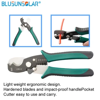 Ръчни клещи за клещи за кримпване на телени кабели от 4-50mm2 12-1 AWG с резачки за кабели / удебелена и подсилена метална плоча