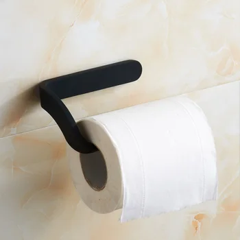  Държач за тоалетна хартия за стенен монтаж Матово черно ролка от неръждаема стомана Стойка за хартия Държач за кърпи за тъкани Златно покритие Без покритие Държачи за хартия