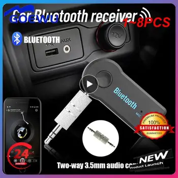 1 ~ 8PCS безжичен Bluetooth приемник адаптер 4.1 стерео 3.5mm жак за кола музика аудио Aux слушалки получаване за слушалки