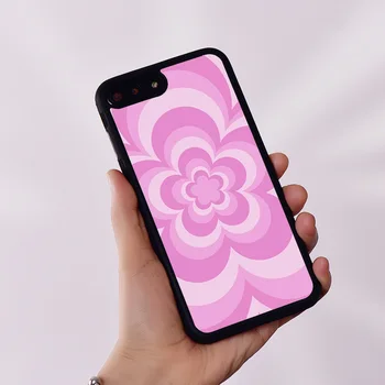 Wildflower силиконов гумен калъф за телефон за iPhone 6 6S 7 8 Plus X XS XR 11 12 13 14 Mini Pro Max Flower Love Pink