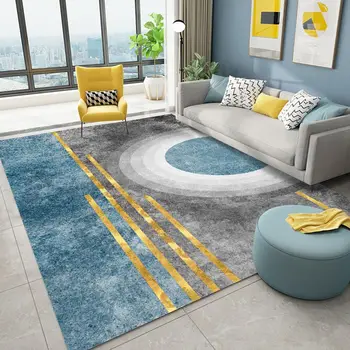 Nordic диван спалня декор килим домакинство миещи се неплъзгащи се килими и килими за дома хол декорация площ килим голям
