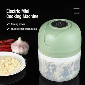 250ml Мини безжичен електрически чесън Masher акумулаторна преса Mincer зеленчуци Чили месомелачка храна хеликоптер кухня аксесоар