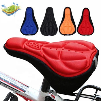 3D подплатени велосипеди седловина седалка капак мека гъба пяна велосипед седалка капак дишаща нехлъзгаща се колоездачна седалка подложка за велосипеди