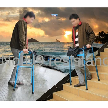 Стълбищно катерене помощ за ходене за рехабилитация на възрастни хора, предназначена за изкачване на стълби, помощ против падане с патерица за катерене