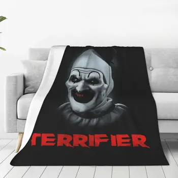 Хелоуин филм на ужасите Фланелени одеяла Качество Меки топли ужасяващи хвърлят одеяло Пролетен пикник на открито отпечатани покривки за легло