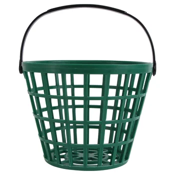 Toddmomy топка за голф кошница пластмасова топка за голф кофа за съхранение на голф топка контейнер дръжка открит спорт стадион аксесоари