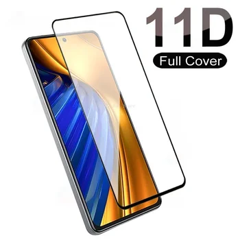11D защитно стъкло за Xiaomi Mi 12 11 10 Lite 13 12T 11T 11X 10T Pro 10i 11i екран протектор Poco F3 F4 GT C40 C50 C55 филм