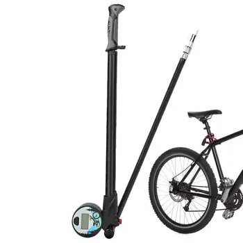 Bike помпа преносим с габарит преносим пътен велосипед Schrader помпа се вписва Presta & Schrader клапани за регулиране на въздуха велосипед надуваеми
