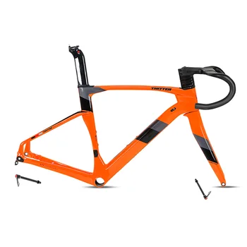 TWITTER-Карбонова рамка за пътни велосипеди, дискова спирачка, 700C, 12x142mm, рамки за велосипеди с всички кабели в рамката на велосипеда