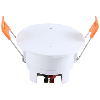 1 Комплект бял милиметров сензор за присъствие на тялото на вълната Zigbee таван 5.8G радар сензор за присъствие на тялото графити сензор
