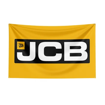 3x5Ft JCBs флаг полиестер Prlnted механичен инструмент банер за декор 1