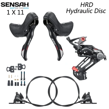 SENSAH SRX PRO G11 HRD Disc 1x11s Чакъл-велосипеди Cyclo-Cross хидравлична дискова спирачка Groupset, хидравлична дискова сплав 11s