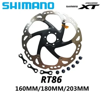 Shimano DEORE XT SM-RT86 Спирачен диск за шест пирона за MTB Six Nails 160mm 180mm 203mm спирачен диск Спирачен ротор диск 203