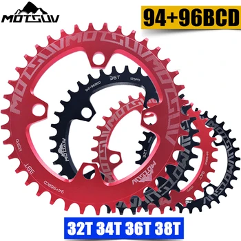 MOTSUV кръг 94 + 96mm 94BCD / 96BCD 32 / 34 / 36 / 38T MTB планински велосипед верижен пръстен за ALIVIO M4000 M4050 NX GX X1 манивела