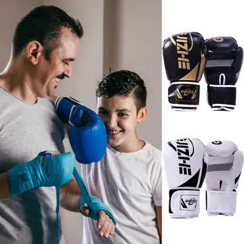 Детски боксови ръкавици PU кожени боксови тренировъчни ръкавици Junior Training Mitt Punching ръкавици за кикбокс боксова чанта Фокус подложки