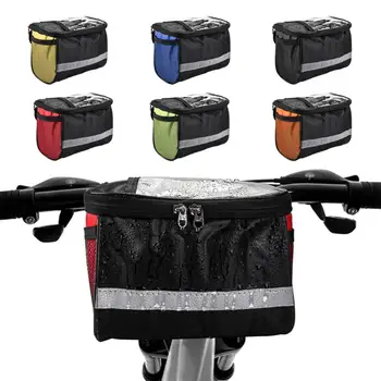 Водоустойчив велосипед предна кошница Горна рамка кормило чанта Pannier чанта открит велосипеди чанти предна кошница сумка для велосипеда