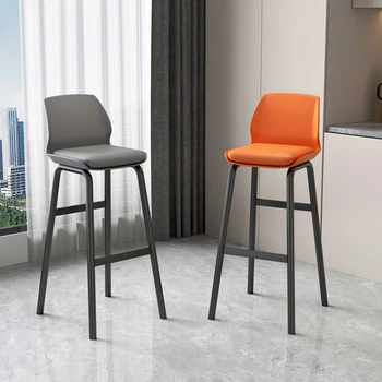 Island Nordic бар стол рецепция модерен висок маникюр трапезни столове кожа дизайн брояч Sillas Para Comedor мебели YX50BY