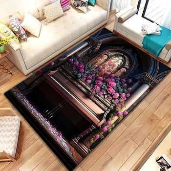 15 Размери Класически пиано модел килим за спалня хол аниме килими за момиче стая етаж мат Начало декор нехлъзгащи килими