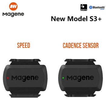 Magene S3+ Сензор за скоростен каданс ANT+ Bluetooth скоростомер за Garmin IGPSPORT Bryton Двоен сензор Безжичен велосипеден компютър ZWIFT