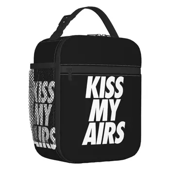 Персонализирана KISS My Airs чанта за обяд Мъже жени охладител топлоизолирана кутия за обяд за студентско училище